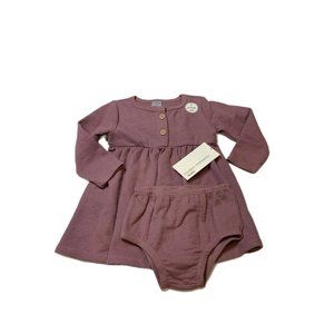 Modern Moments Baby Girls Purple Waffle Dress Bloomer Set 18M